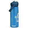 Flip straw water bottle